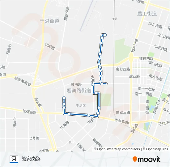 722路 Bus Line Map