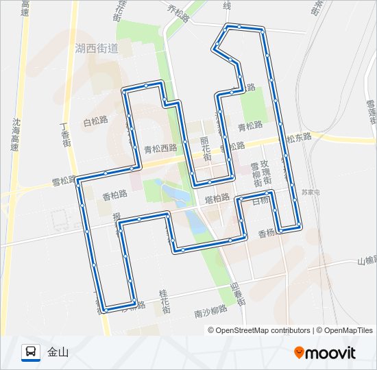 公交中环外环路的线路图