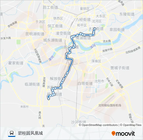 K801路 Bus Line Map