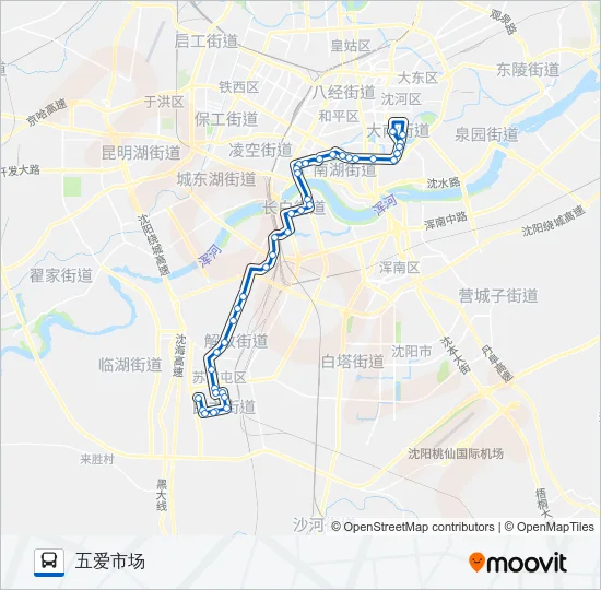 K801路 Bus Line Map