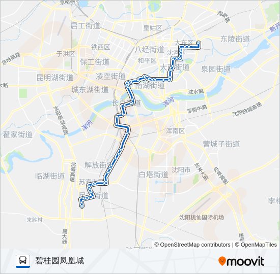 公交K802路的线路图