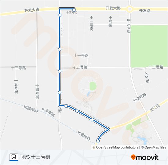 公交172区间路的线路图