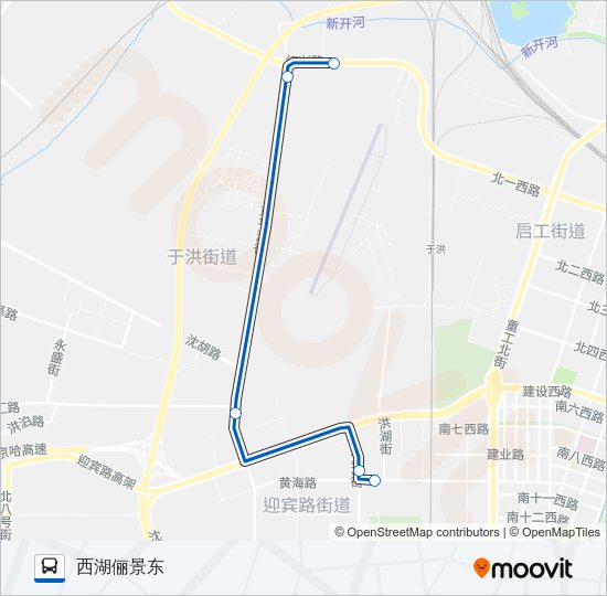 公交181区间路的线路图