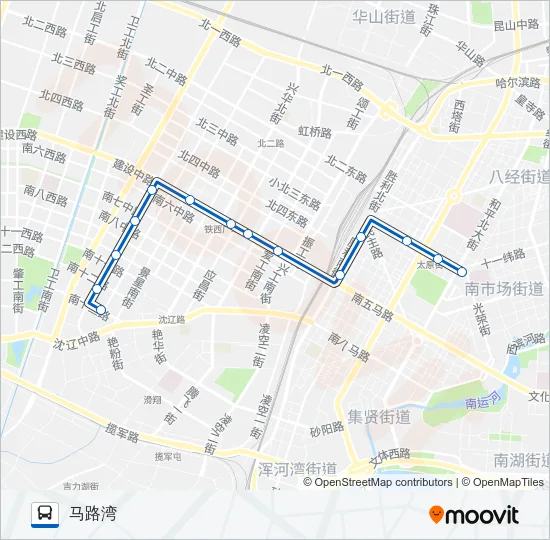 207路区间 Bus Line Map