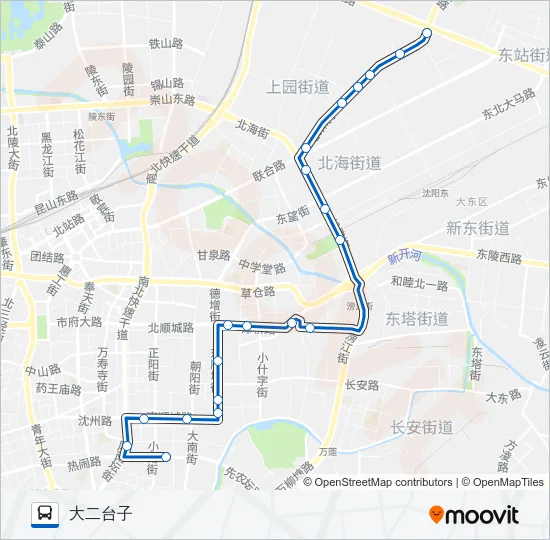 219路区间 Bus Line Map