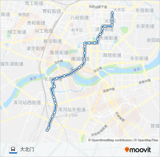 222路复线 Bus Line Map