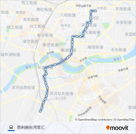 222路复线 Bus Line Map