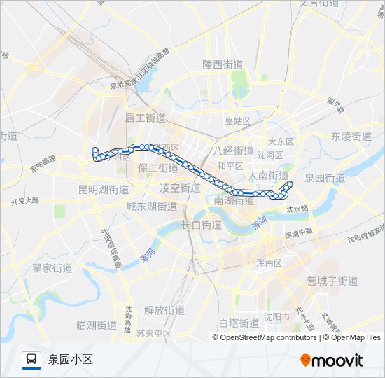 公交239夜车路的线路图