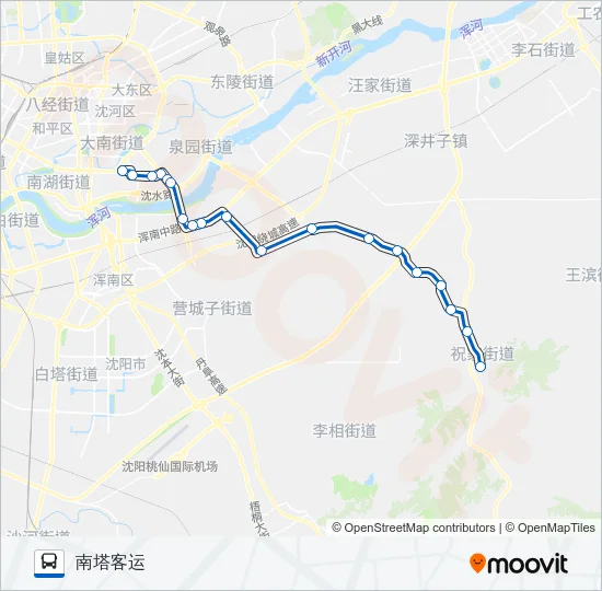 387路区间 Bus Line Map