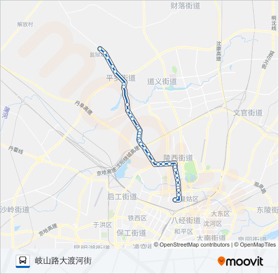 公交397区间路的线路图