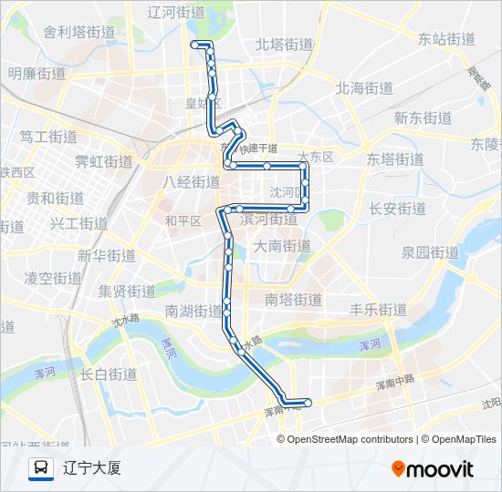 旅游观光一线 Bus Line Map