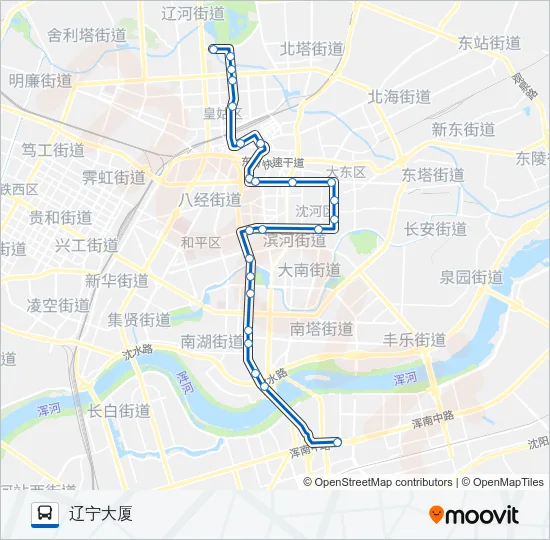 旅游观光一线 Bus Line Map