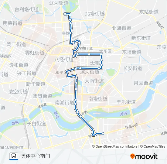 旅游观光一线 Bus Line Map