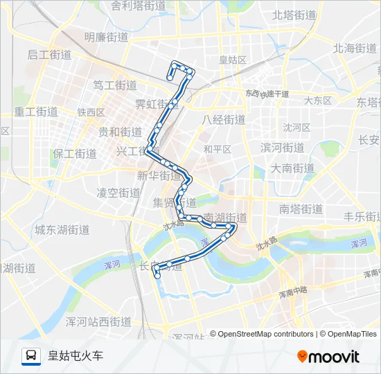 公交预备役号专路的线路图