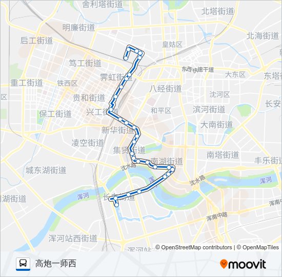 预备役号专线 Bus Line Map