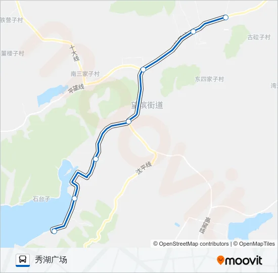 168路支线A Bus Line Map