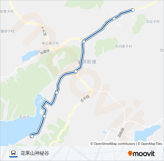 168路支线A Bus Line Map