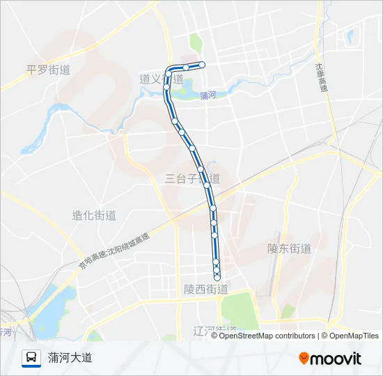 236路地铁专线 Bus Line Map