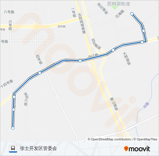 公交261地铁支线路的线路图