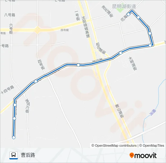 261路地铁支线 Bus Line Map