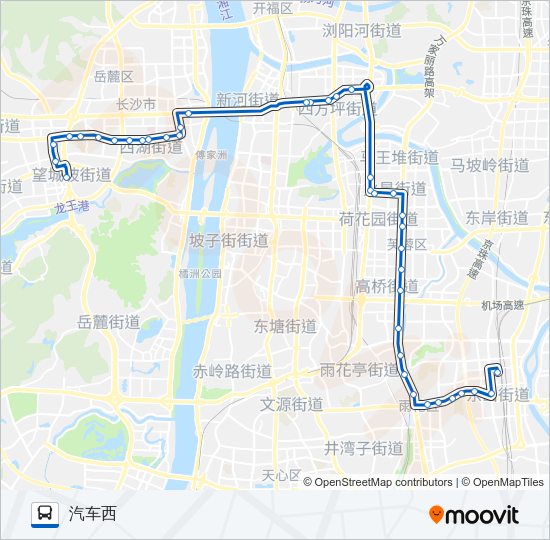 公交66路的线路图