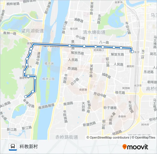 公交旅1路的线路图