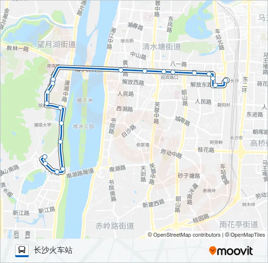 公交旅1路的线路图