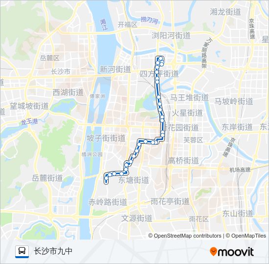 公交101路的线路图