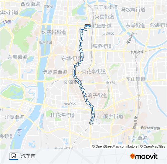 公交107路的线路图