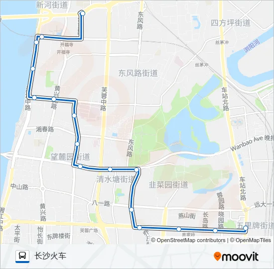 公交111路的线路图