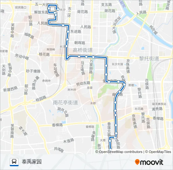 121路 Bus Line Map