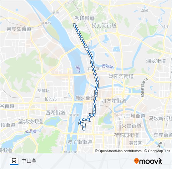 公交128路的线路图