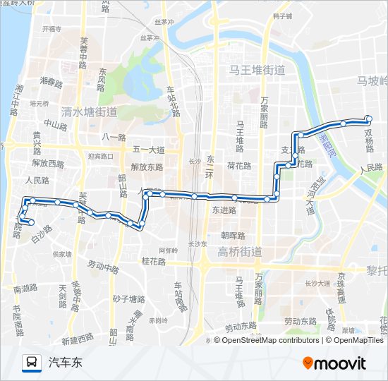 公交130路的线路图