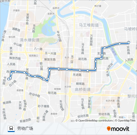 公交130路的线路图