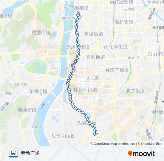 公交134路的线路图