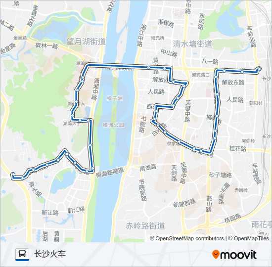 公交202路的线路图