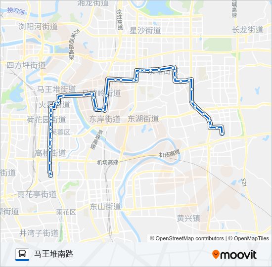 公交204路的线路图