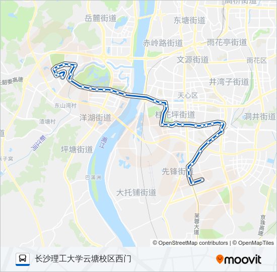 公交206路的线路图