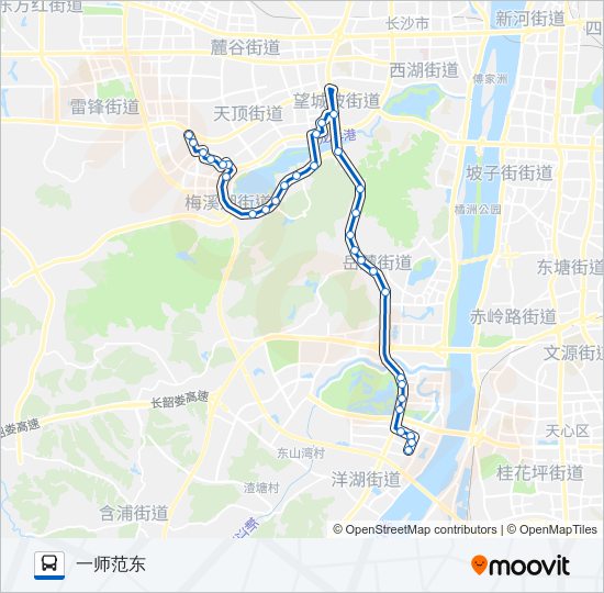 公交207路的线路图