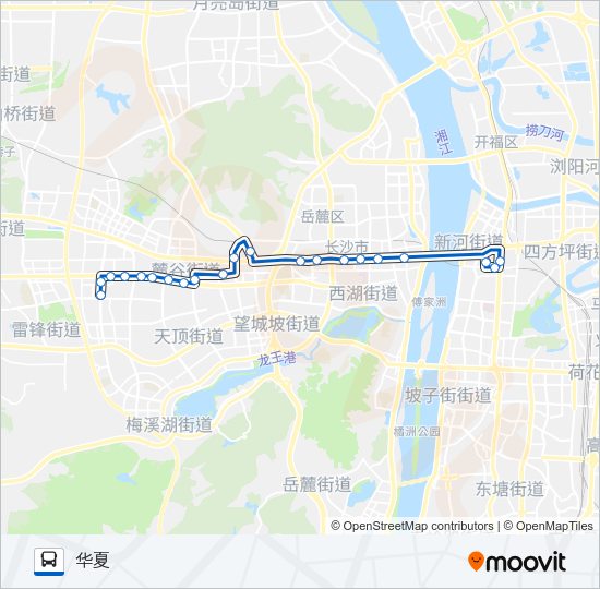 公交302路的线路图