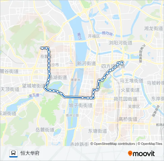 公交303路的线路图
