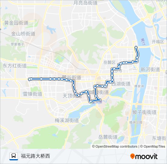 公交306路的线路图