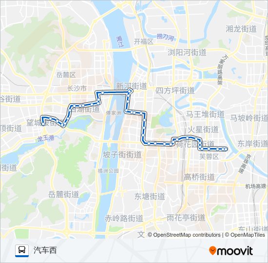 公交405路的线路图