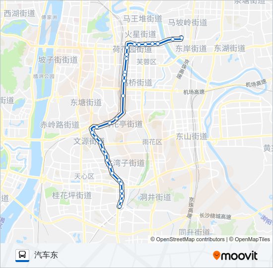 公交502路的线路图