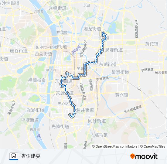 公交703路的线路图