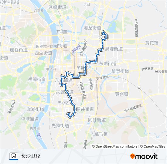 长沙公交703路线路线图图片