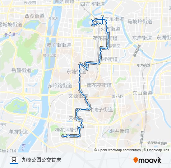 公交705路的线路图