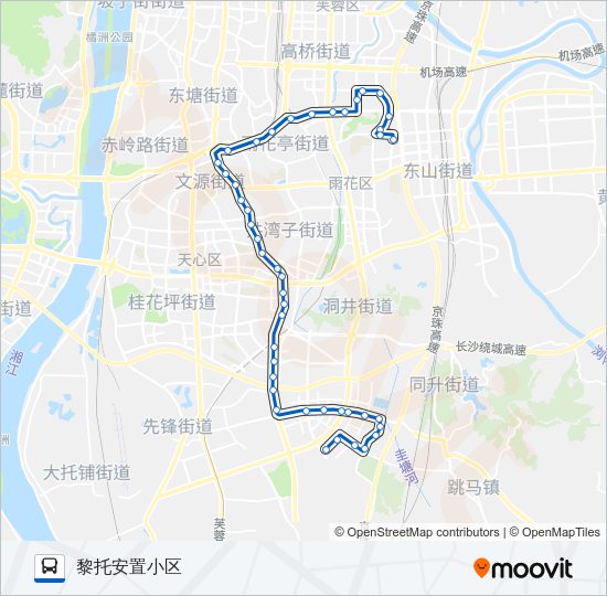 公交806路的线路图