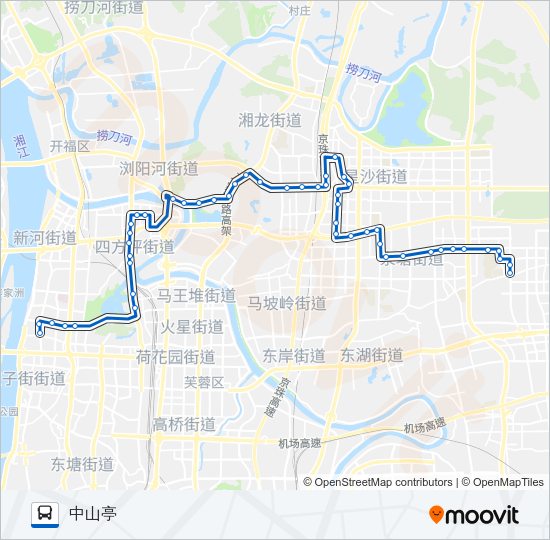 公交808路的线路图