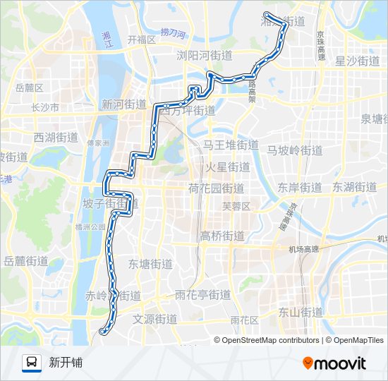 公交901路的线路图